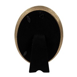 Clayre & Eef Photo Frame 10x15 cm Gold colored Polyresin Oval