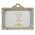 Clayre & Eef Photo Frame 10x15 cm Green Polyresin