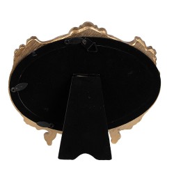 Clayre & Eef Photo Frame 10x15 cm Gold colored Polyresin Oval