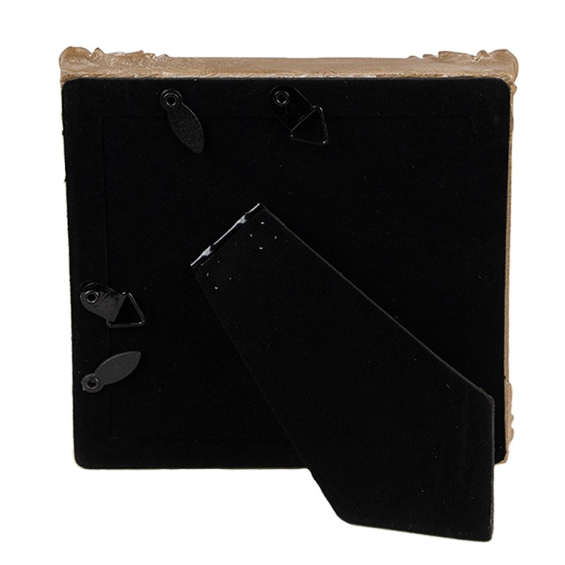 Clayre & Eef Cornice per foto 10x10 cm Verde Poliresina