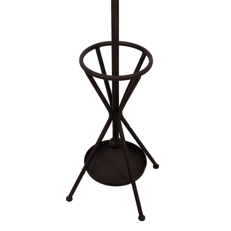 Clayre & Eef Attaccapanni da terra 180 cm Marrone Ferro