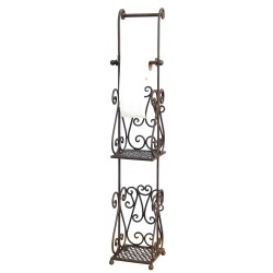 Clayre & Eef Toilet Paper Holder 97 cm Brown Iron Rectangle
