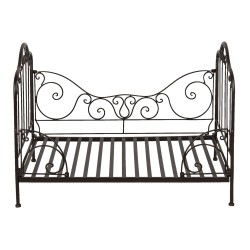 Clayre & Eef Hondenmand  80x53x58 cm Bruin Zwart Ijzer Rechthoek