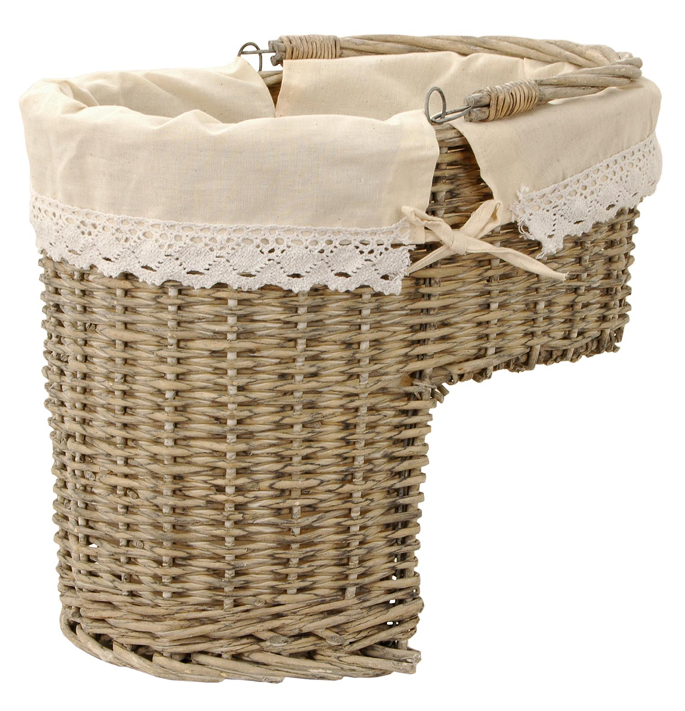 Clayre&Eef Opbergmand 40x26x34 cm Beige Rotan afbeelding