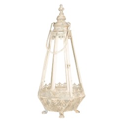 Clayre & Eef Lanterne 30x30x68 cm Beige Fer