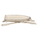 Clayre & Eef Beistelltisch 70x39x64 cm Weiß Holz