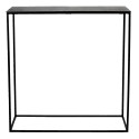 Clayre & Eef Table d'appoint 99x29x83 cm Gris Aluminium Rectangle