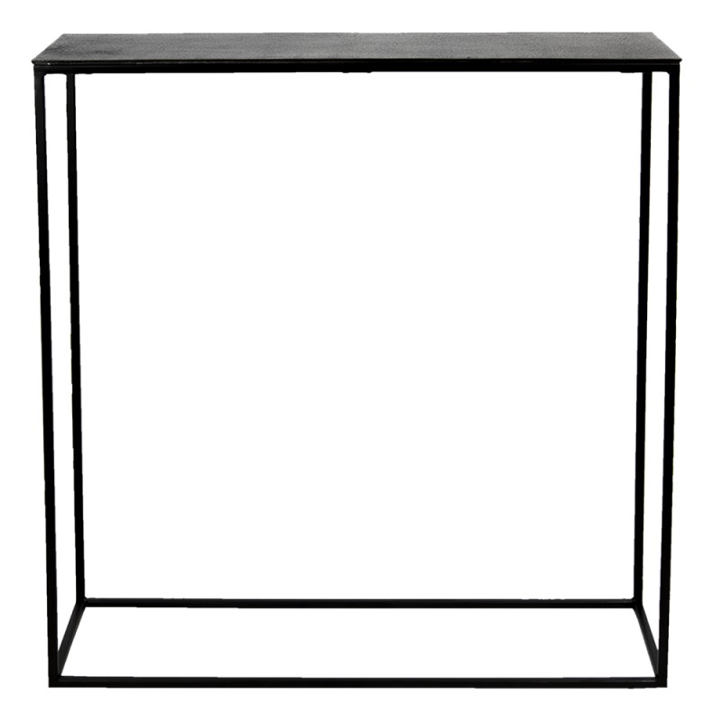 Clayre & Eef Table d'appoint 99x29x83 cm Gris Aluminium Rectangle