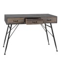 Clayre & Eef Side Table 116x40x80 cm Grey Iron Wood Rectangle