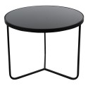 Clayre & Eef Bijzettafel  Ø 60x45 cm Zwart Aluminium Rond