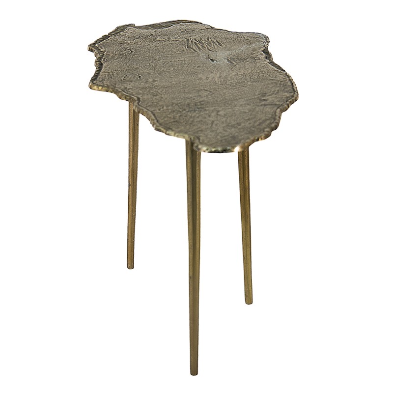 Clayre & Eef Tavolino 90x42x52 cm Color oro Alluminio