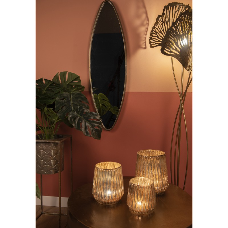 Clayre & Eef Coffee Table Ø 60x40 cm Gold colored Aluminium Round