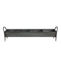 Clayre & Eef Plant Holder 72x16x20 cm Grey Iron Rectangle