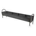 Clayre & Eef Plant Holder 72x16x20 cm Grey Iron Rectangle