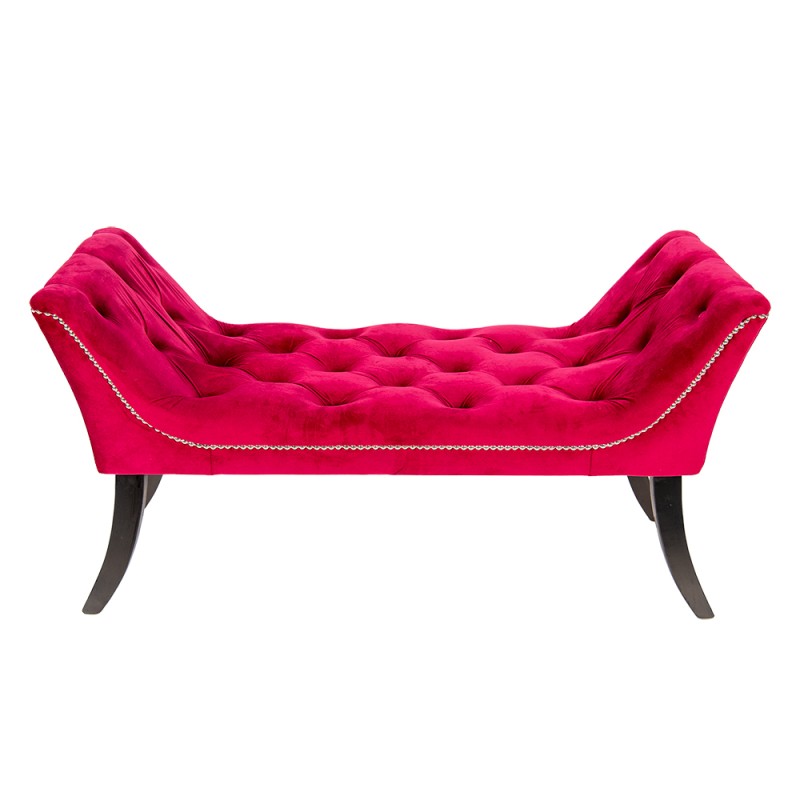 Clayre & Eef Zitbank  2-Zits Rood Textiel