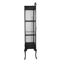 Clayre & Eef Vitrine 68x43x181 cm Noir Fer Verre