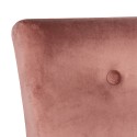 Clayre & Eef Chaise de salle à manger 51x58x76 cm Rose Bois Textile
