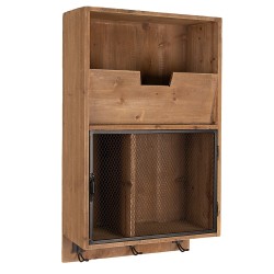 Clayre & Eef Wandrek  71 cm Bruin Zwart Hout Metaal