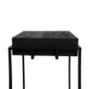 Clayre & Eef Plantentafel  31x31x65 cm Zwart IJzer Hout Vierkant