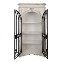 Clayre & Eef Armadio 102x42x190 cm Beige Nero Legno Metallo