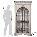 Clayre & Eef Armadio 102x42x190 cm Beige Nero Legno Metallo