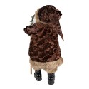 Clayre & Eef Figurine Santa Claus 63 cm Brown Textile on Plastic
