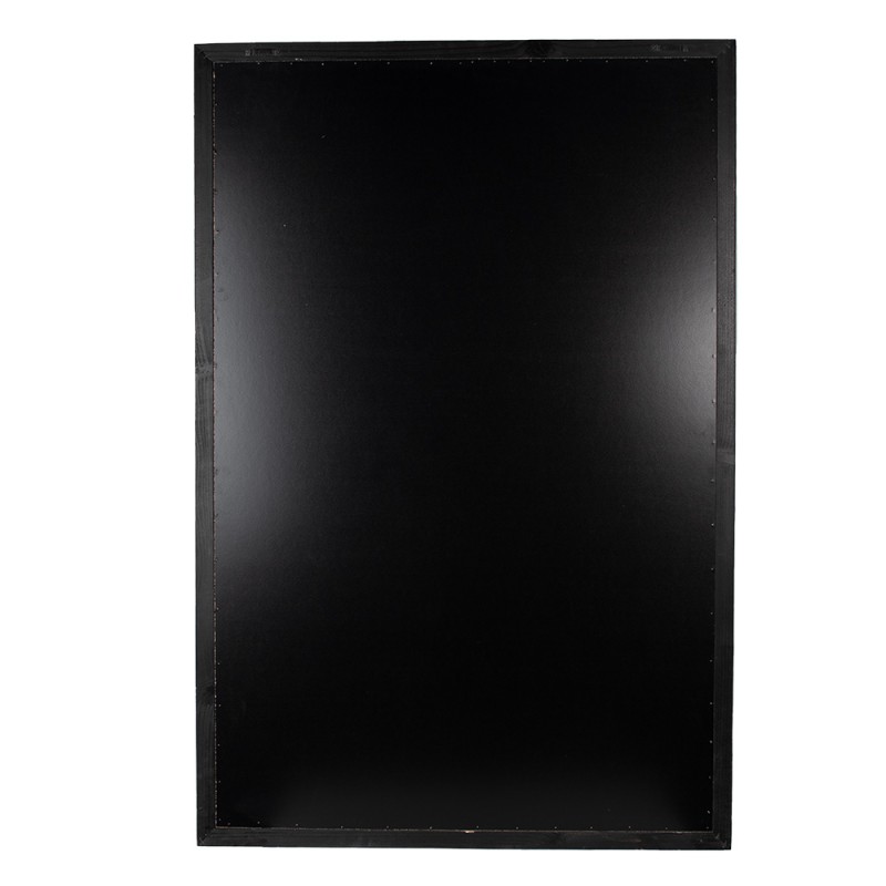 Clayre & Eef Schilderij  80x2x120 cm Zwart Canvas Bloemen