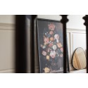 Clayre & Eef Schilderij  80x2x120 cm Zwart Canvas Bloemen