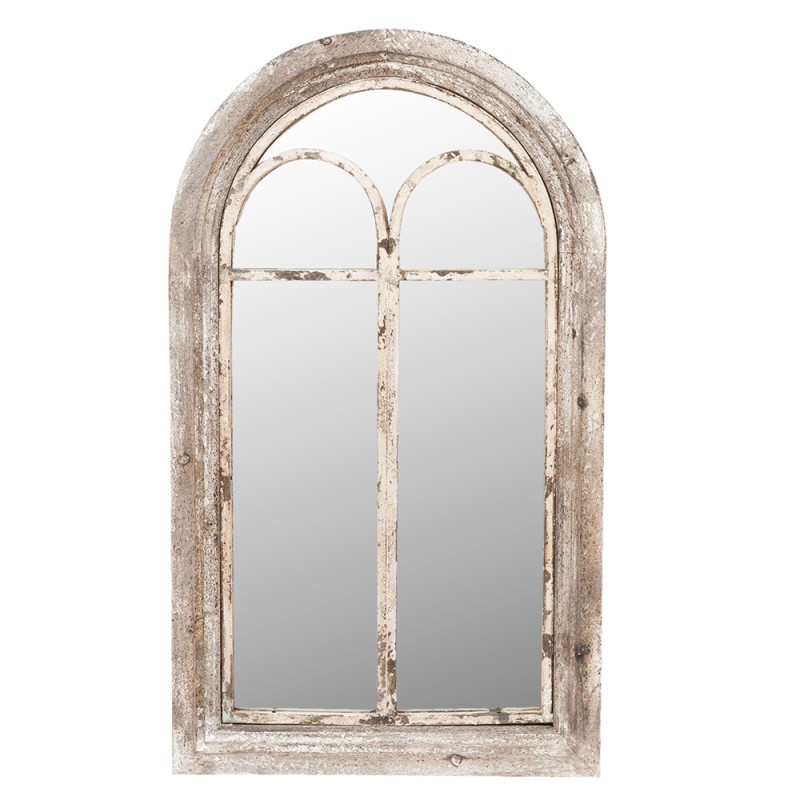 Clayre & Eef Spiegel 55x95 cm Grau Holz Rechteck