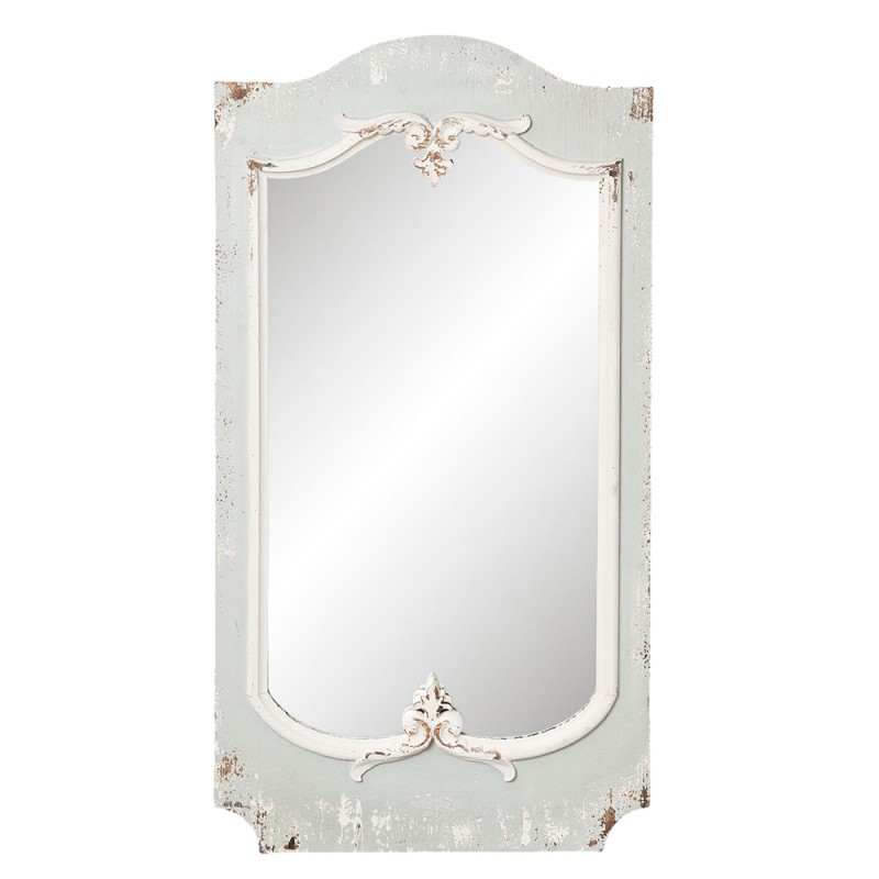 Clayre & Eef Specchio 56x110 cm Grigio Legno Rettangolo