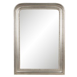 Clayre & Eef Spiegel  76x106 cm Zilverkleurig Hout Rechthoek