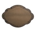 Clayre & Eef Miroir 70x100 cm Couleur or Noir Fer Bois Ovale