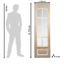 Clayre & Eef Miroir 50x172 cm Beige Gris Bois Verre Rectangle
