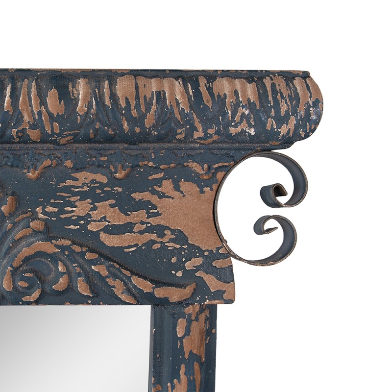 Clayre & Eef Mirror 45x131 cm Blue Brown Wood