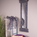 Clayre & Eef Mirror 45x131 cm Blue Brown Wood