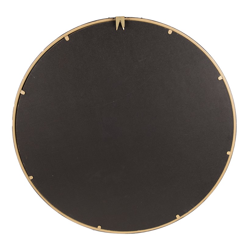 Clayre & Eef Mirror Ø 60 cm Brown Metal Round