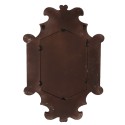 Clayre & Eef Spiegel 51x75 cm Beige Grau Holz Glas