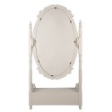 Clayre & Eef Stehspiegel 85x30x180 cm Grau Holzprodukt Oval