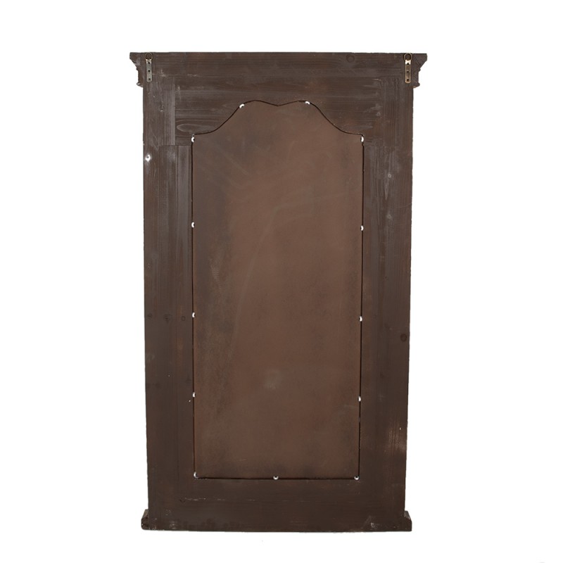 Clayre & Eef Spiegel  90x153 cm Grijs Beige Hout Glas
