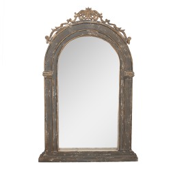 Clayre & Eef Spiegel  73x7x115 cm Grijs Beige Glas Hout