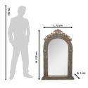 Clayre & Eef Spiegel  73x7x115 cm Grijs Beige Glas Hout