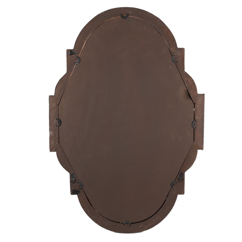Clayre & Eef Spiegel  63x4x91 cm Bruin Beige Hout Glas