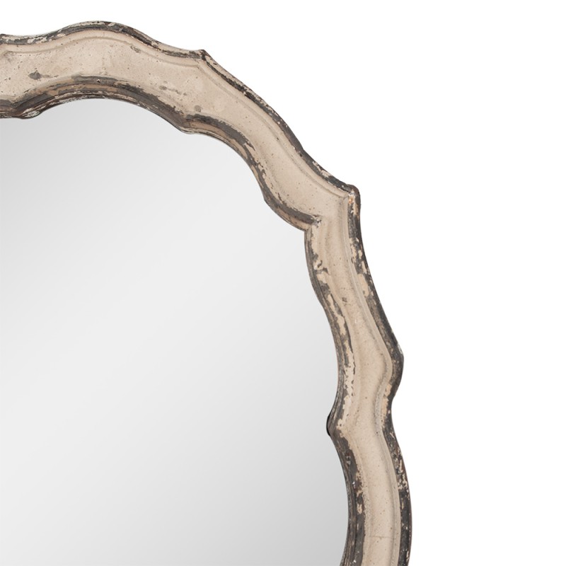 Clayre & Eef Spiegel  52x3x75 cm Beige Bruin Hout Glas