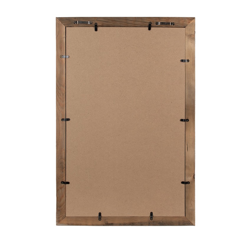 Clayre & Eef Mirror 38x58 cm Brown Wood Glass Rectangle