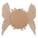 Clayre & Eef Spiegel 62x5x60 cm Beige MDF Glas Rond Vleugels