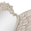 Clayre & Eef Miroir 70x5x35 cm Beige MDF Verre Ovale Ailes