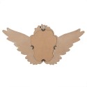 Clayre & Eef Miroir 70x5x35 cm Beige MDF Verre Ovale Ailes