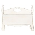 Clayre & Eef Tijdschriftenhouder  55x25x44 cm Wit Hout Rechthoek
