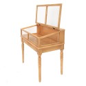 Clayre & Eef Vitrine 80x46x85 cm Couleur or Bois Verre