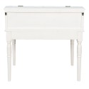 Clayre & Eef Display Cabinet 80x46x85 cm White Wood Glass